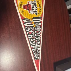 1993 Chicago Bulls Eastern Conference Champions Pennant -Vintage 30" Long NBA