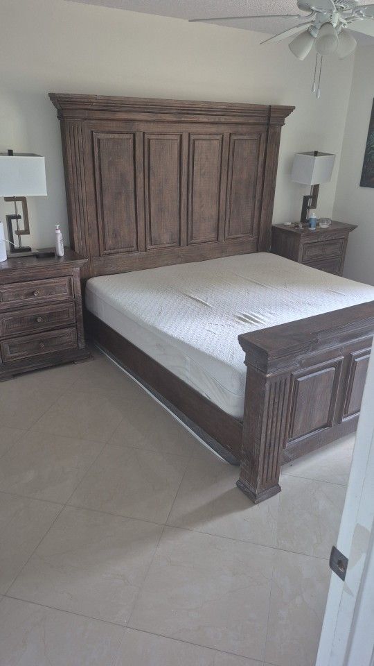 City FURNITURE BED SET MATTRESS INCLUEDED