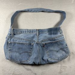 Vintage Levi’s 501 Handmade Denim Shoulder Bag Y2K Boho Festival