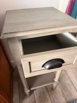Green corner stand unit with drawer