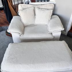 Chair and Ottoman 
