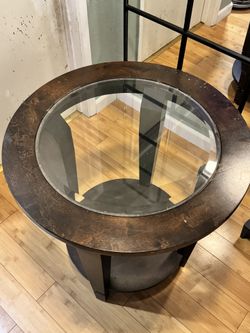 Corner Glass Table