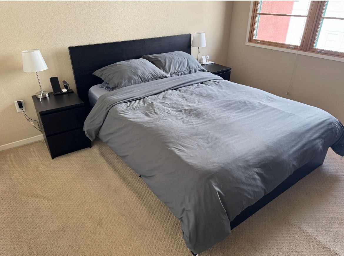 IKEA Malm Queen Size Bed Frame (60% off!!!)r