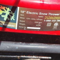 Snow Blaster 18in Electric