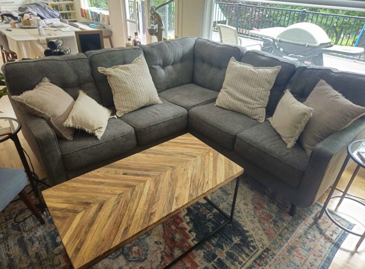 FREE—-Gray, Ashley Sectional Couch/Sofa