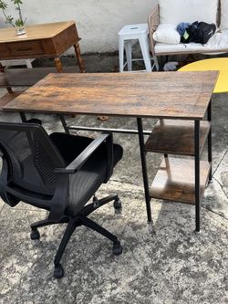 Desk with chair