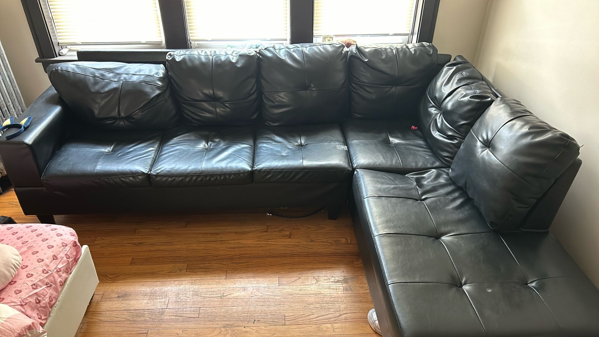 Black Leather Couch
