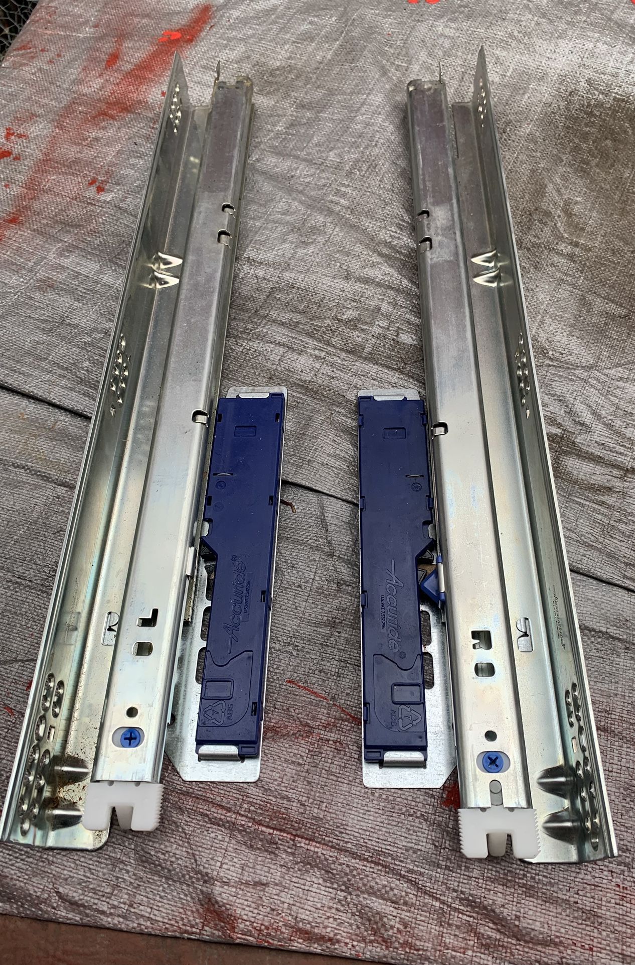 Accuride drawer slides  22 to 43 inches long 