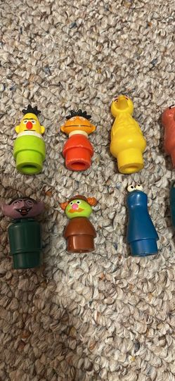 Vintage little people Sesame Street set