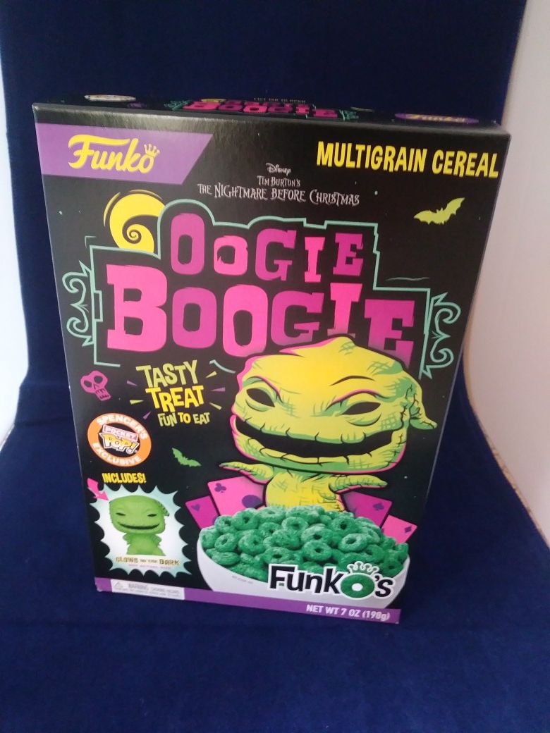 SEALED NEW Funko Oogie Boogie Nightmare Before Christmas Cereal with Pocket Pop