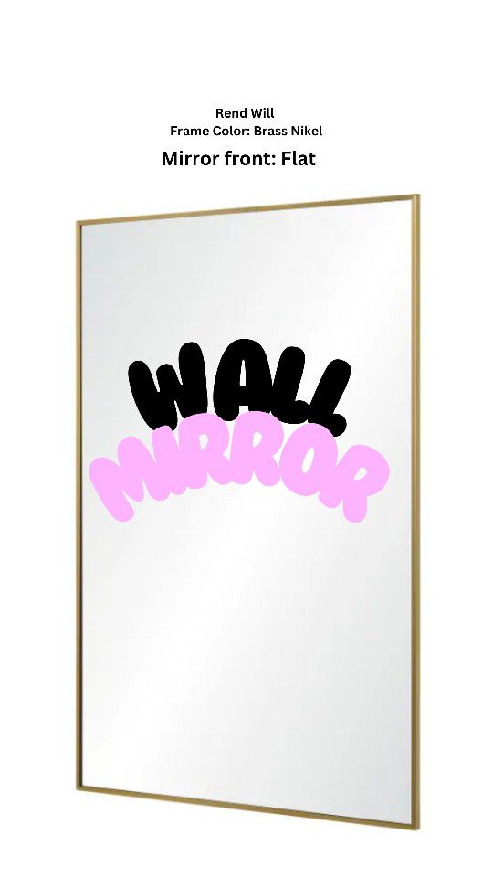Ren Will Roderick 36" x 24" Modern Vanity Bathroom Wall Mirror