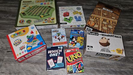 Board Games Juegos De Mesa Uno, Bingo, Memory Game, Balance Game, Superhero Playing Cards, Rubik Cube Face Change