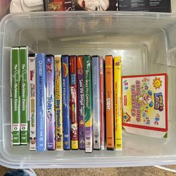 Lots Of DVDs And Audio Items For Kid And Adults