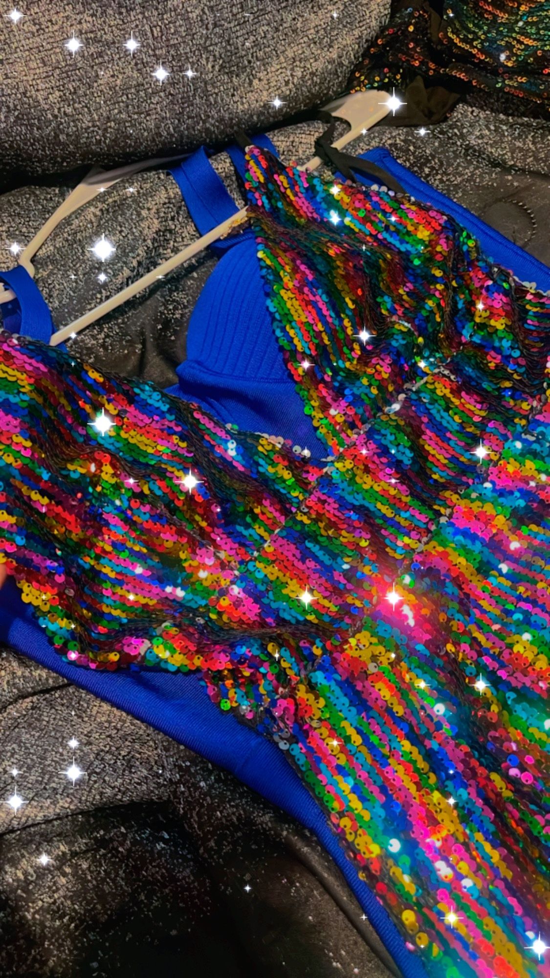 Sequin Multi Colored Party Dress