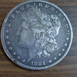 1881 Morgan Silver Dollar Mint Mark . O