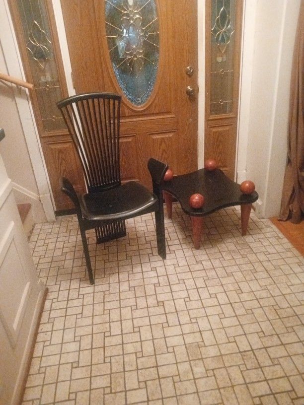 Accent Table And Chair