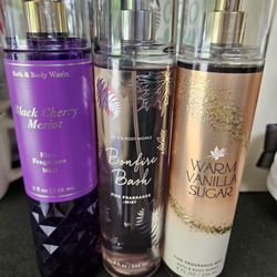 Bath & Body Mist Sprays. Each. New