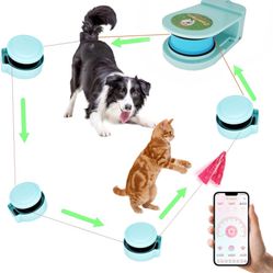 DC-1 Dog Toys for Large Dogs，Lure Coursing Machine,Dog Chase Toy Motorized Line，Dog Agility Course Backyard Set，Dog Toys (Pink)