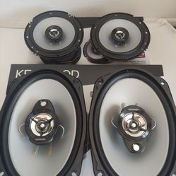 KENWOOD 1 PAIR 6.5" 2 WAY 300 WATTS & 1 PAIR 6×9 3 WAY 400 WATTS CAR SPEAKER ( BRAND NEW PRICE IS LOWEST INSTALL NOT AVAILABLE )