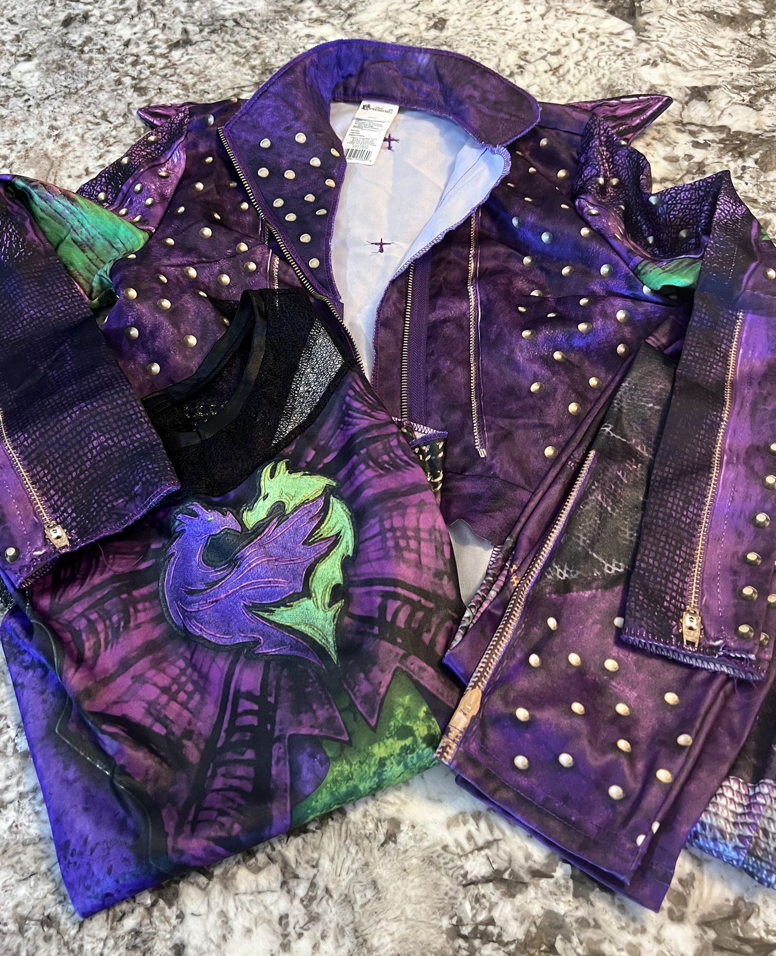 10/12 DISNEY DESCENDANTS 2 MAL DRESS UP HALLOWEEN COSTUME GIRLS Halloween BBS