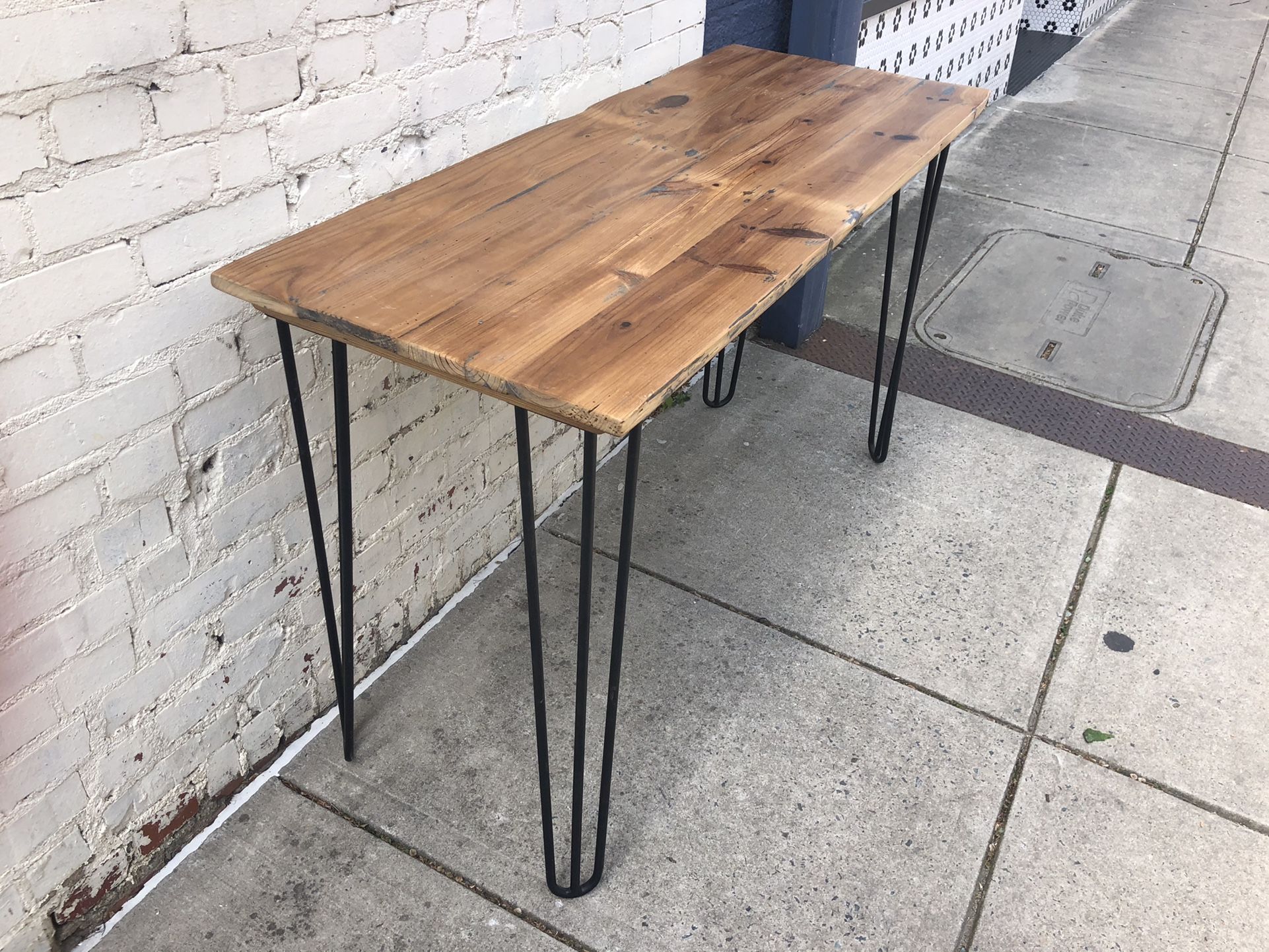 Desk made from antique wood