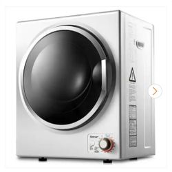 1.5 cu. ft. Vented Electric Tumble Compact Laundry Dryer Stainless Steel