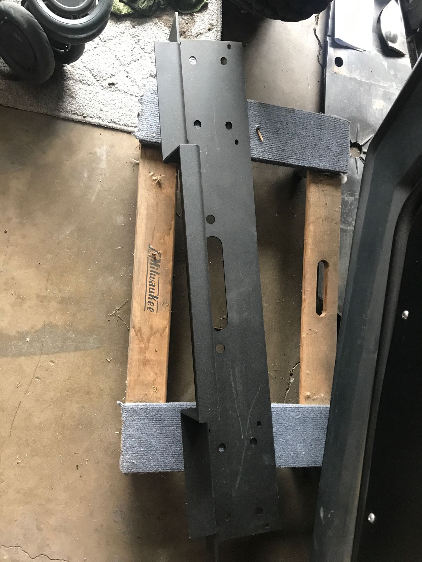Winch plate for Jeep