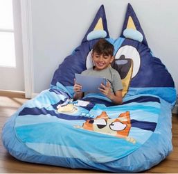 Kids Floor Lounger Floor Pillow & Chair, Bluey 47"X69"