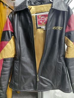 Nfl leather jacket forty nineers