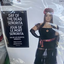 Plus Size Day Of The Dead Halloween Costume