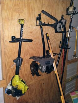 Trimmer, pole saw, edger and Cultivator Set