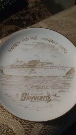 Norwegian MS Skyward Maiden Voyage Plate
