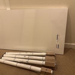 （Moving Sale) Brand New IKEA LINNMON Table with 4 ADILS Legs (White)(pick Up By This Weekend)
