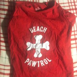 Dog Red T-Shirt Size Medium Pick Up Only 