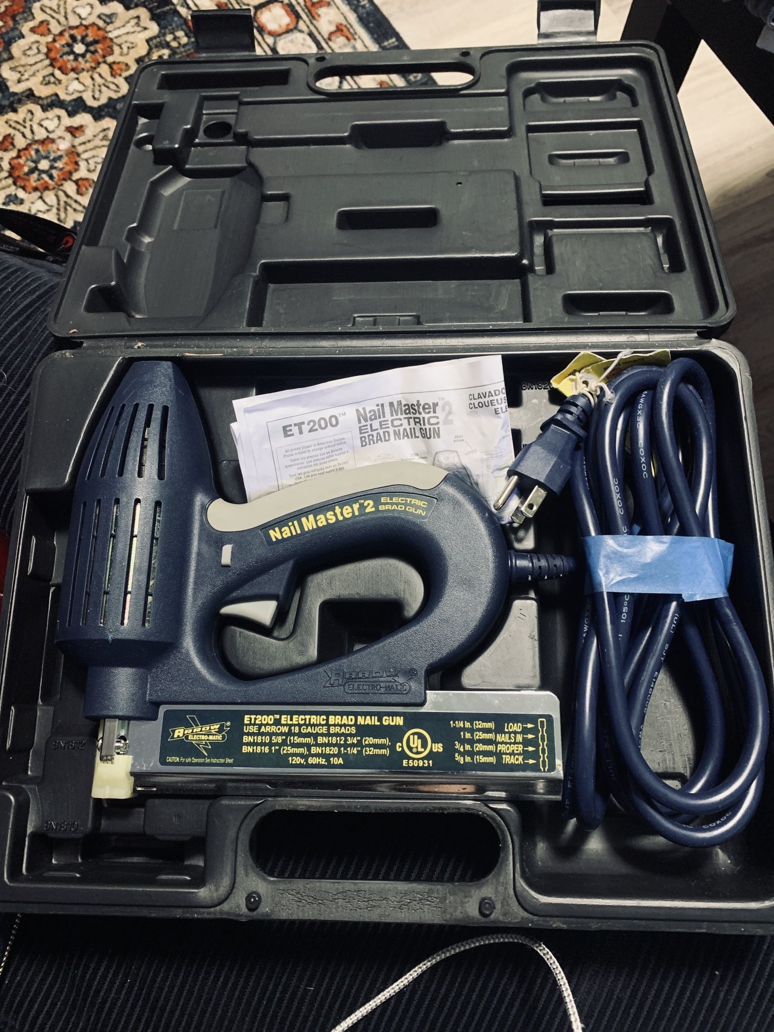 💥 Arrow Nail Master 2 Electric Brad Nail Gun – Like New! 💥