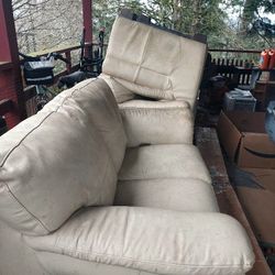 Couch, 2 Seater And Chair With Ottoman