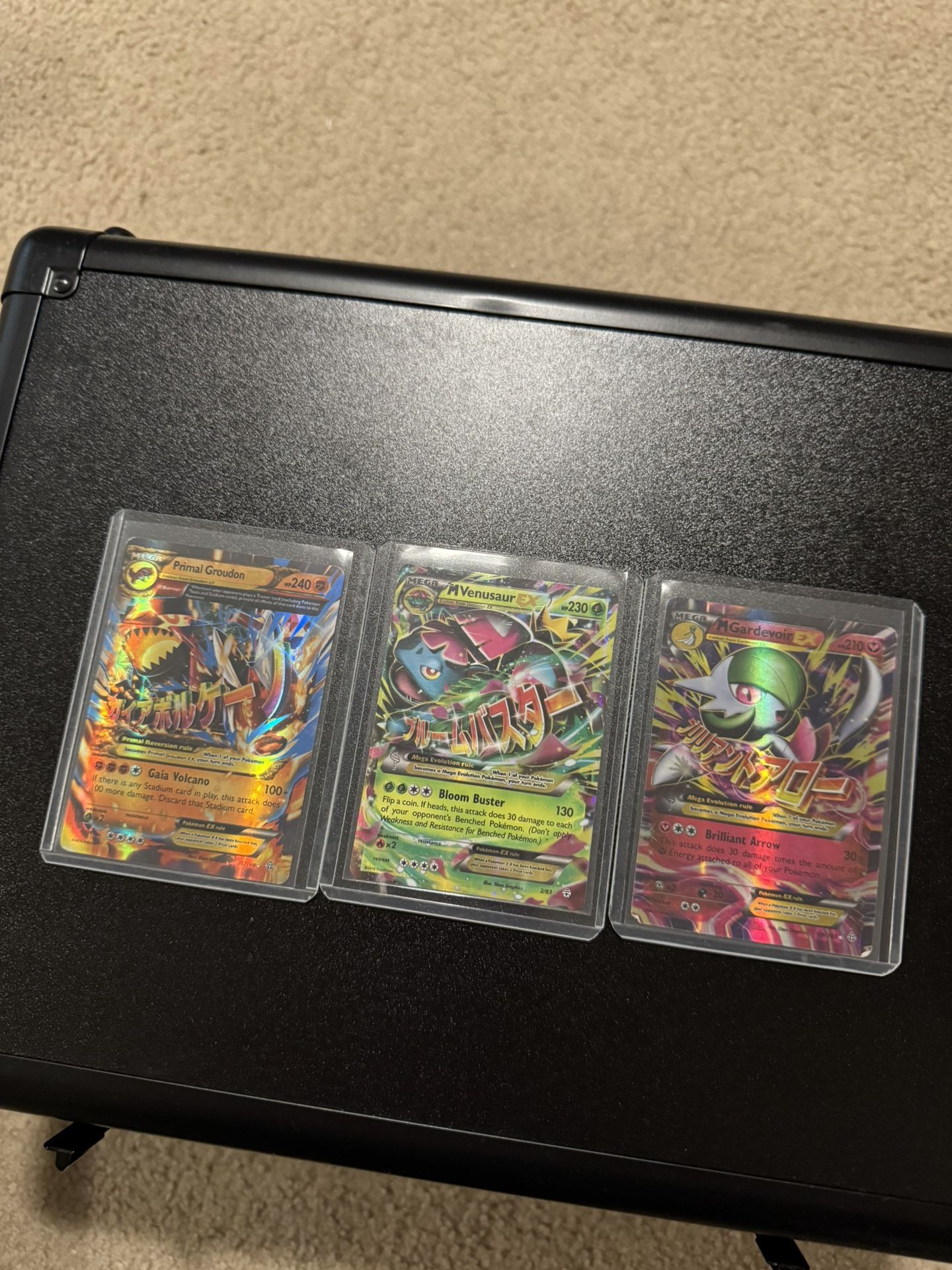 Pokemon Primal Groudon-EX #86/160 M Gardevoir-EX #106/160 M Venusaur-EX #2/83