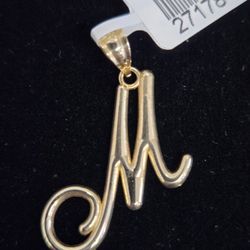 Letter M charm