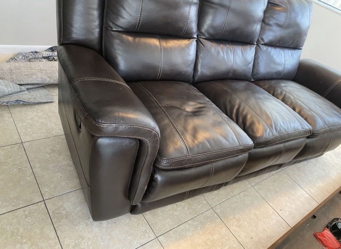 Leather Set Sofas And Recliners