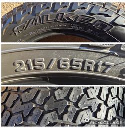 2 Tires 215/65/R17