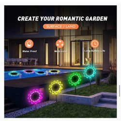 Solar Flower Garden Lights