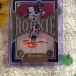 Ahmad Gardner Autographed Nfl Trading Card
