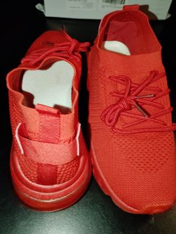Red Fabric Slip-on Size 11 Sneakers New Never Used