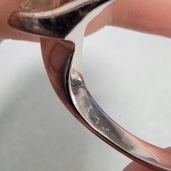 Beautiful 14K Sterling Silver Diamond Ring