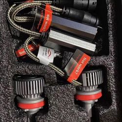 9012/HIR2 LED Bulbs 40000LM 990% Brightness 6000K Cool White Plug and Play Halogen Replacement Conversion Kit 2024 Upgraded, Fog Light, Pack of 2