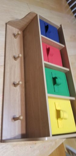 Wooden hanging shelf