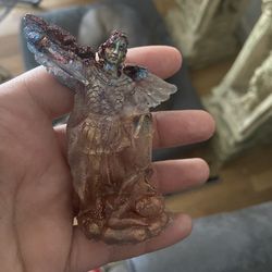 Handmade St. Michael the Archangel Resin Statue