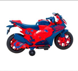 Kids Spiderman ride on motorcycle
