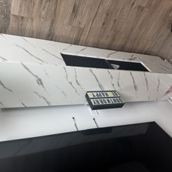 Modern TV Stand & Coffee Table Set | Marble-Look | Excellent Condition