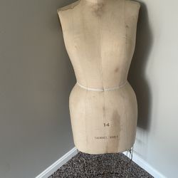 Antique dress mannequin